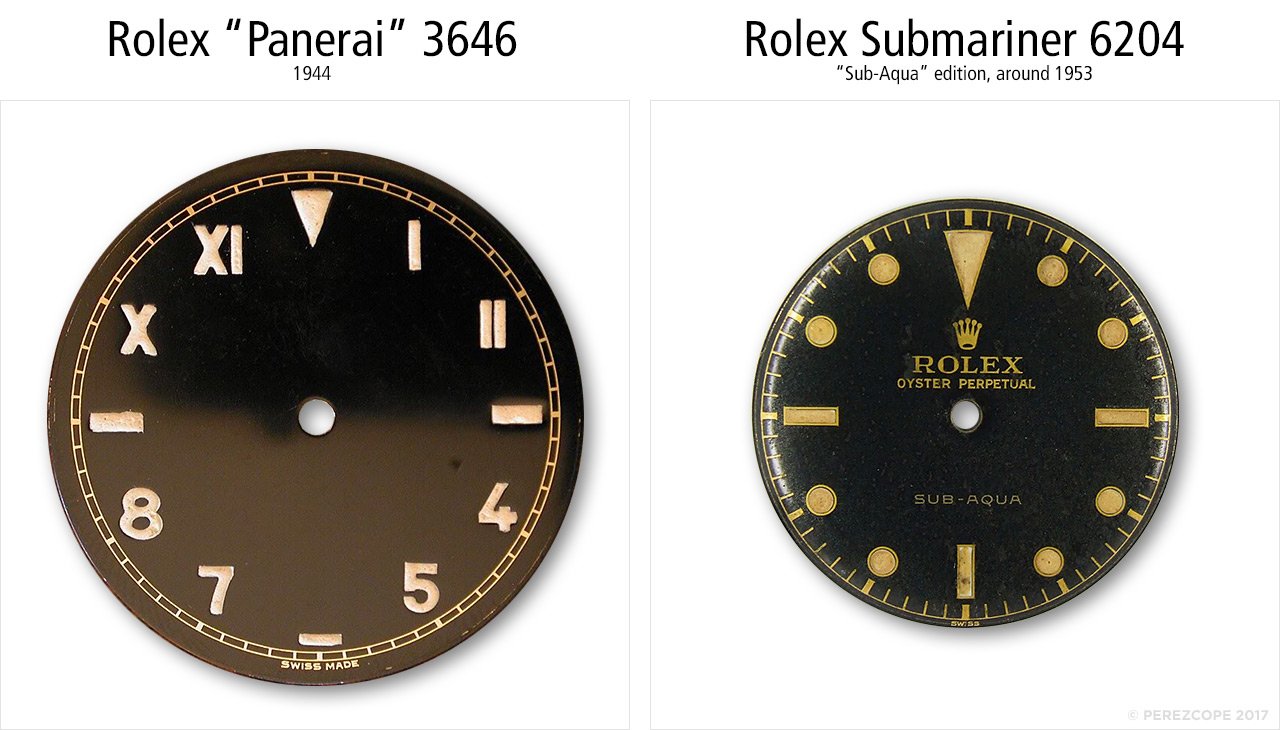 vintage rolex dials